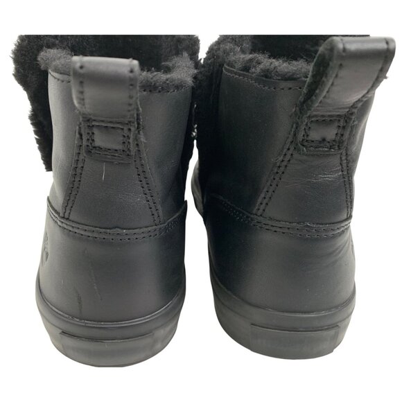 Timberland Skyla Bay Womens Leather Ankle Boots Size 8 Black Fleece U10662 - Picture 9 of 13